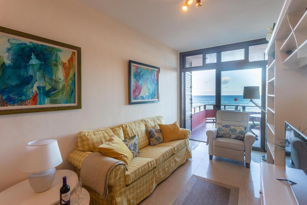 Front Line Beach With Fantastic Terrace. Telde Exterior photo