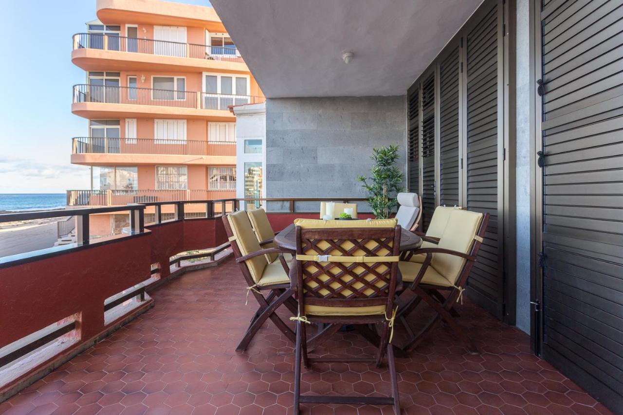 Front Line Beach With Fantastic Terrace. Telde Exterior photo