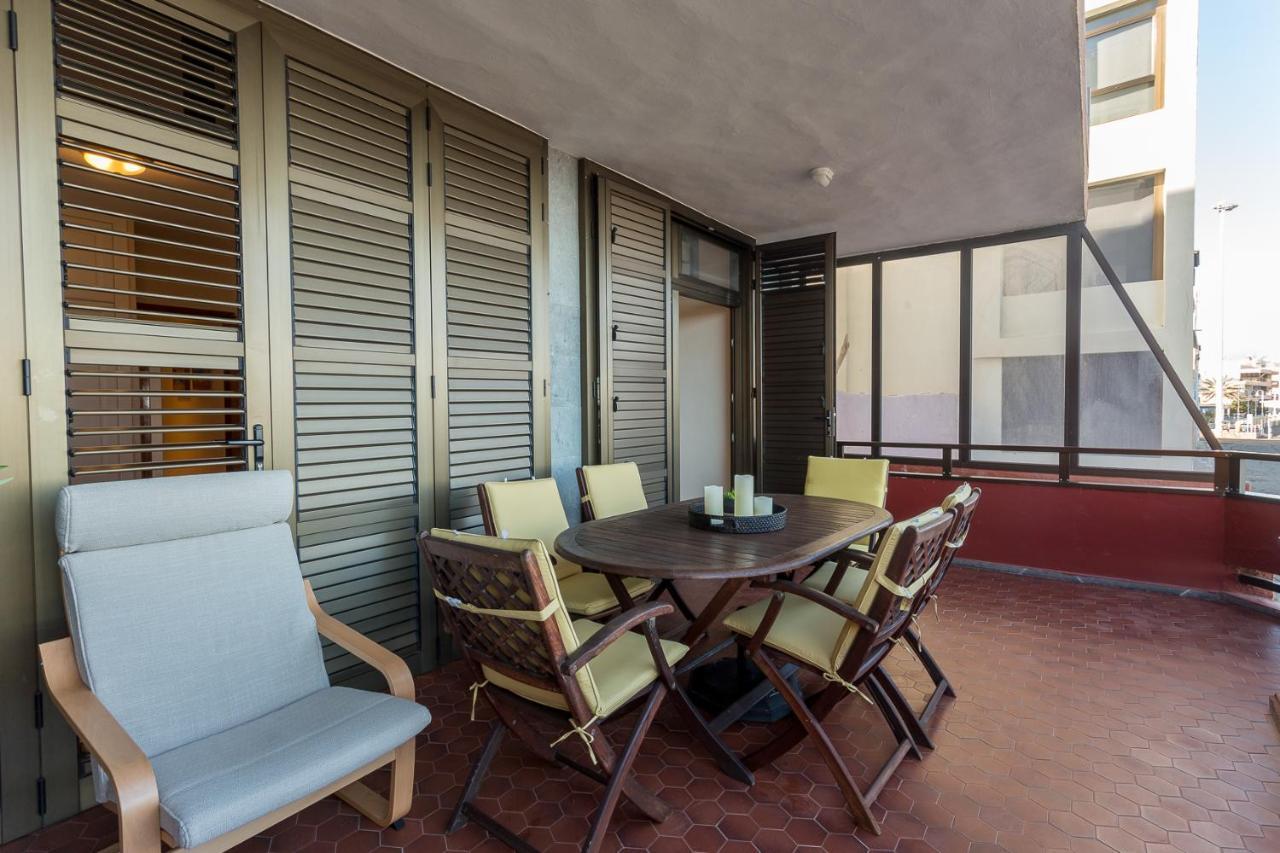 Front Line Beach With Fantastic Terrace. Telde Exterior photo