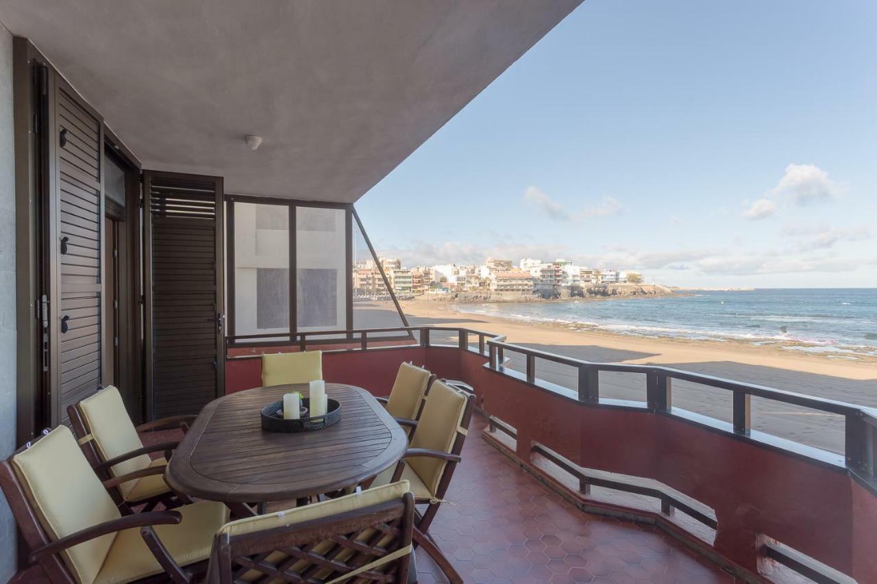 Front Line Beach With Fantastic Terrace. Telde Exterior photo